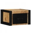 vidaXL Bedside Cabinet 40x35x25 cm Solid Rough Wood Mango — Colour: Natural wood