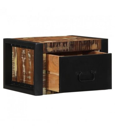 vidaXL Bedside Cabinet Multicolour 40x35x25 cm Solid Wood Reclaimed
