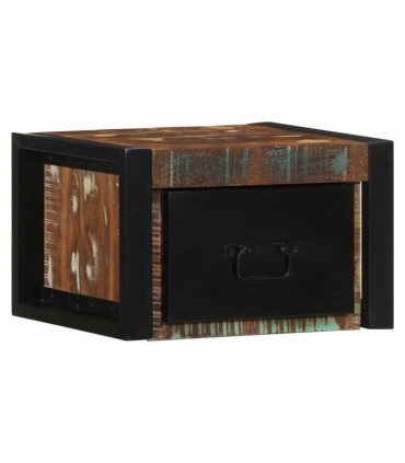vidaXL Bedside Cabinet Multicolour 40x35x25 cm Solid Wood Reclaimed