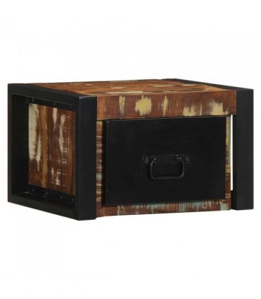 vidaXL Bedside Cabinet Multicolour 40x35x25 cm Solid Wood Reclaimed