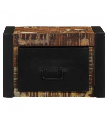 vidaXL Bedside Cabinet Multicolour 40x35x25 cm Solid Wood Reclaimed
