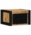 vidaXL Bedside Cabinets 2 pcs 40x35x25 cm Solid Rough Wood Mango — Colour: Natural wood