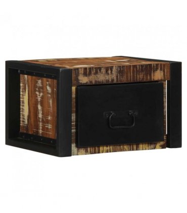 vidaXL Bedside Cabinets 2 pcs Multicolour 40x35x25 cm Solid Wood Reclaimed