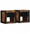 vidaXL Bedside Cabinets 2 pcs Multicolour 40x35x40 cm Solid Wood Reclaimed