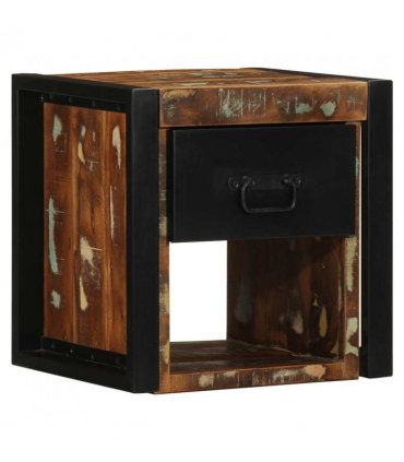 vidaXL Bedside Cabinets 2 pcs Multicolour 40x35x40 cm Solid Wood Reclaimed