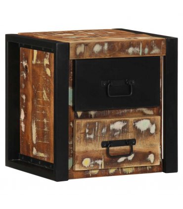 vidaXL Bedside Cabinets 2 pcs Multicolour 40x35x40 cm Solid Wood Reclaimed — V0671987182