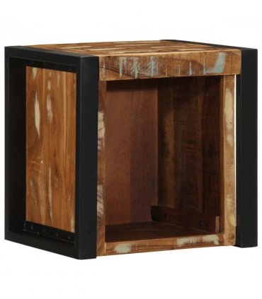 vidaXL Bedside Cabinet Multicolour 40x35x40 cm Solid Wood Reclaimed — V0671987187