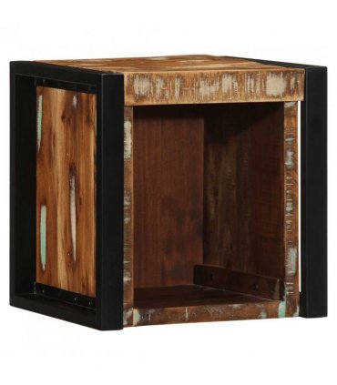 vidaXL Bedside Cabinet Multicolour 40x35x40 cm Solid Wood Reclaimed — V0671987187