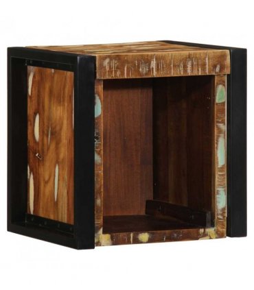 vidaXL Bedside Cabinet Multicolour 40x35x40 cm Solid Wood Reclaimed — V0671987187