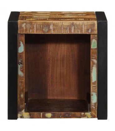 vidaXL Bedside Cabinet Multicolour 40x35x40 cm Solid Wood Reclaimed — V0671987187