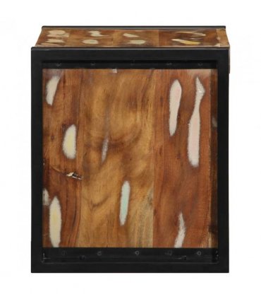 vidaXL Bedside Cabinet Multicolour 40x35x40 cm Solid Wood Reclaimed — V0671987187