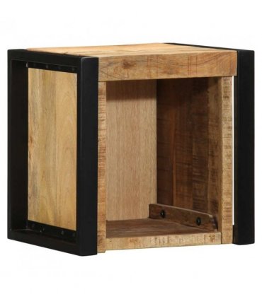 vidaXL Bedside Cabinets 2 pcs 40x35x40 cm Solid Rough Wood Mango — Colour: Natural wood — V0671987188