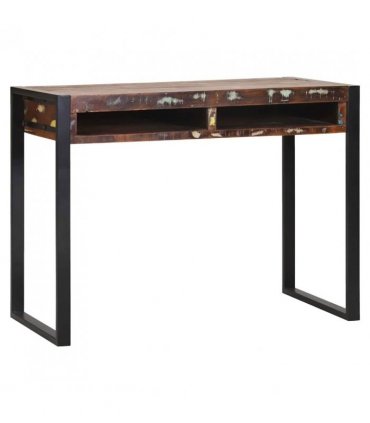 vidaXL Dressing Table Multicolour 100 x 50 x 75 cm Solid Reclaim wood — Colour: Brown