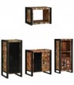vidaXL Bathroom Furniture Set with Drawer 4 pcs Solid Reclaim Wood — V0671987331