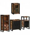 vidaXL Bathroom Furniture Set 4 pcs Multicolour Solid Reclaimed Wood — Colour: Brown, Size: 55 x 35 x 60 cm — V0671987351