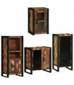 vidaXL Bathroom Furniture Set 4 pcs Multicolour Solid Reclaimed Wood — Colour: Brown, Size: 55 x 35 x 60 cm — V0671987355