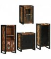 vidaXL Bathroom Furniture Set 4 pcs Multicolour Solid Reclaimed Wood — Colour: Brown, Size: 55 x 35 x 60 cm — V0671987358