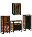 vidaXL Bathroom Furniture Set 4 pcs Multicolour Solid Reclaimed Wood — Colour: Brown, Size: 55 x 35 x 60 cm — V0671987360
