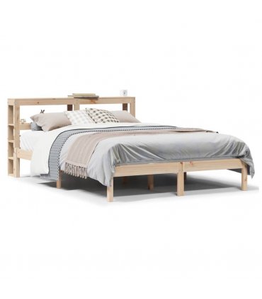 vidaXL Bed Frame without Mattress 120x200 cm Solid Wood Pine — Colour: natural, Size: 120 x 200 cm — V0671987387