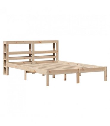 vidaXL Bed Frame without Mattress 120x200 cm Solid Wood Pine — Colour: natural, Size: 120 x 200 cm — V0671987387