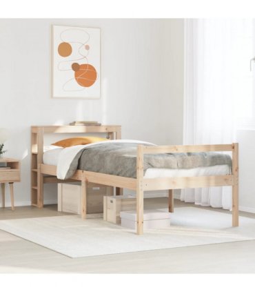 vidaXL Senior Bed with Headboard without Mattress 75x190 cm Small Single — Size: 75 x 190 cm