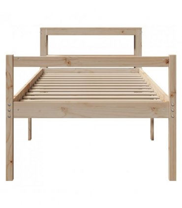 vidaXL Senior Bed with Headboard without Mattress 75x190 cm Small Single — Size: 75 x 190 cm