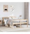 vidaXL Senior Bed with Headboard without Mattress 120x200 cm — Size: 120 x 200 cm