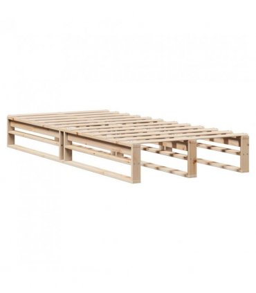 vidaXL Bed Frame without Mattress 90x200 cm Solid Wood Pine — Colour: natural, Size: 90 x 200 cm