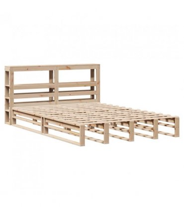 vidaXL Bed Frame without Mattress 120x200 cm Solid Wood Pine — Colour: natural, Size: 120 x 200 cm — V0671987835