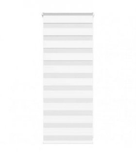 vidaXL Zebra Blind White 60x100 cm Fabric Width 55.9 cm Polyester — Size: 60 x 100 cm