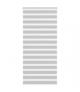 vidaXL Zebra Blind Light Grey 110x230 cm Fabric Width 105.9 cm Polyester — Size: 110 x 230 cm