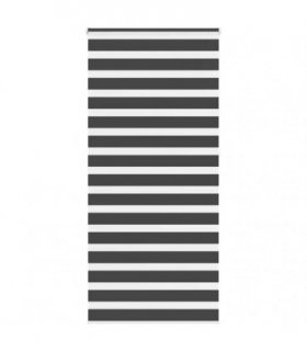 vidaXL Zebra Blind Black 110x230 cm Fabric Width 105.9 cm Polyester — Size: 110 x 230 cm