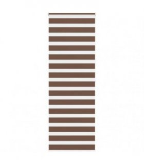 vidaXL Zebra Blind Brown 80x200 cm Fabric Width 75.9 cm Polyester — Size: 80 x 200 cm