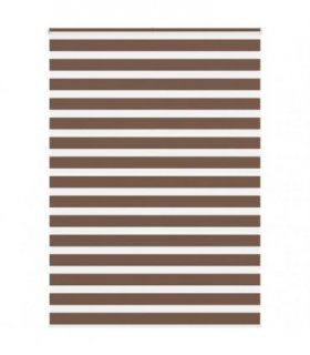 vidaXL Zebra Blind Brown 160x230 cm Fabric Width 155.9 cm Polyester — Size: 160 x 230 cm