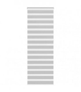 vidaXL Zebra Blind Light Grey 75x230 cm Fabric Width 70.9 cm Polyester — Size: 75 x 230 cm