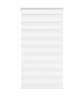 vidaXL Zebra Blind White 85x100 cm Fabric Width 80.9 cm Polyester — Size: 85 x 100 cm