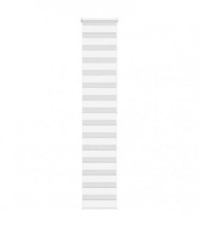 vidaXL Zebra Blind White 45x200 cm Fabric Width 40.9 cm Polyester — Size: 45 x 200 cm
