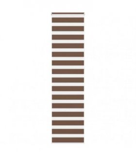 vidaXL Zebra Blind Brown 55x230 cm Fabric Width 50.9 cm Polyester — Size: 55 x 230 cm