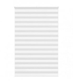 vidaXL Zebra Blind White 145x230 cm Fabric Width 140.9 cm Polyester — Size: 145 x 230 cm