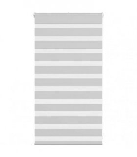 vidaXL Zebra Blind Light Grey 70x100 cm Fabric Width 65.9 cm Polyester — Size: 70 x 100 cm