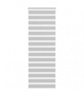 vidaXL Zebra Blind Light Grey 90x230 cm Fabric Width 85.9 cm Polyester — Size: 90 x 230 cm