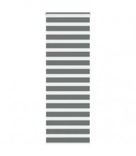 vidaXL Zebra Blind Dark Grey 80x200 cm Fabric Width 75.9 cm Polyester — Size: 80 x 200 cm