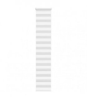 vidaXL Zebra Blind White 40x200 cm Fabric Width 35.9 cm Polyester — Size: 40 x 200 cm