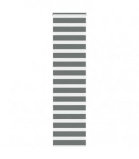 vidaXL Zebra Blind Dark Grey 70x200 cm Fabric Width 65.9 cm Polyester — Size: 70 x 200 cm
