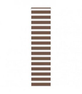 vidaXL Zebra Blind Brown 55x200 cm Fabric Width 50.9 cm Polyester — Size: 55 x 200 cm
