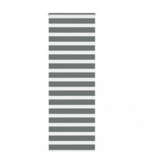 vidaXL Zebra Blind Dark Grey 80x230 cm Fabric Width 75.9 cm Polyester — Size: 80 x 230 cm