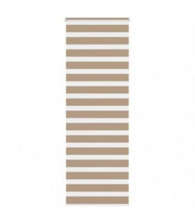 vidaXL Zebra Blind Sand Brown 75x230 cm Fabric Width 70.9 cm Polyester — Size: 75 x 230 cm