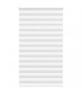 vidaXL Zebra Blind White 120x200 cm Fabric Width 115.9 cm Polyester — Size: 120 x 200 cm