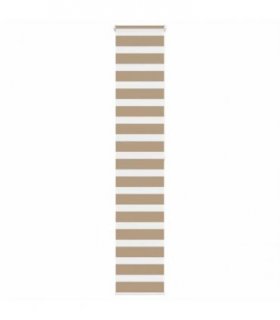 vidaXL Zebra Blind Sand Brown 50x200 cm Fabric Width 45.9 cm Polyester — Size: 50 x 200 cm