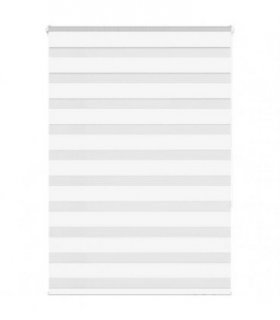 vidaXL Zebra Blind White 95x150 cm Fabric Width 90.9 cm Polyester — Size: 95 x 150 cm